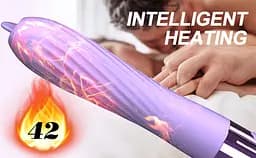 Вібратор B - Series Fox Heating, 18 см (бузковий) - мініатюра 11