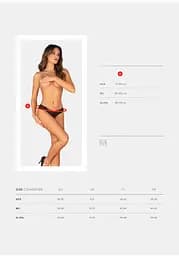 Трусики з відкритим доступом Obsessive Roxelia M/L чорний - мініатюра 7
