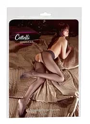 Чорні колготки з вирізом Cottelli Collection - мініатюра 1