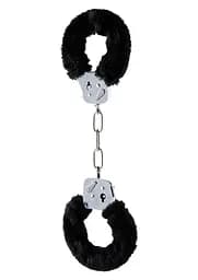 Наручники Toy Joy Furry Fun Cuffs 28 см чорний - мініатюра 2