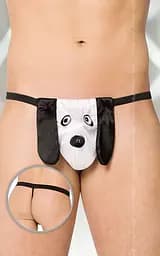 Трусики с собачкой - Thong 4422, white, S / L SoftLine 5591442220 20363