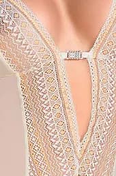 Корсет та стрінги Casmir Clarisse S/M бежевий - мініатюра 2