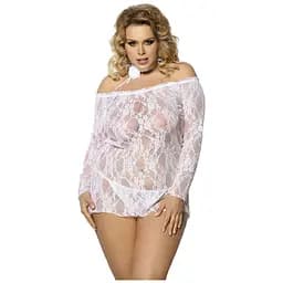 Еротична сукня Anais Cobayo 5XL/6XL білий