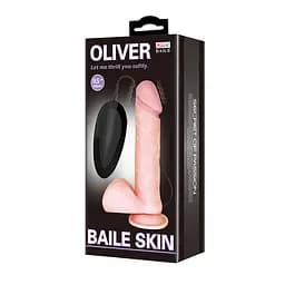 Вібратор Oliver Vibrating Dildo Flesh - мініатюра 4
