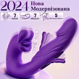 Вібратор кролик водонепроникний Pretty Love Night Lover 21 см силіконовий Червоний - мініатюра 9