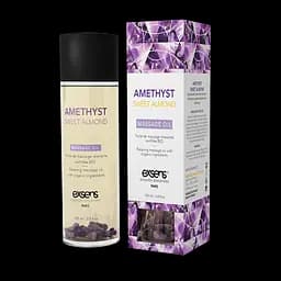 Масажна олія Exsens Amethyst Sweet Almond (розслаблювальна, з аметистом) 100мл, натуральна