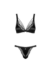 Комплект білизни Obsessive Eloissa L/XL (чорний) - мініатюра 5