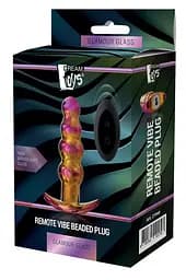 Анальна пробка із вібрацією скляна Dream Toys Glamour Glass - мініатюра 7