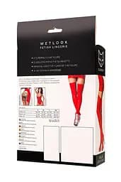 Панчохи Glossy Wetlook Isla, XL (червоний) - мініатюра 5