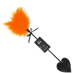Щекоталка со шлепалкой Пика Art of Sex - Puff Peak, цвет Оранжевый