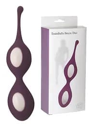 Вагінальні кульки StRubber Minds Of Love TrainBalls Beeze Duo, 16.5 см, фіолетовий - мініатюра 2