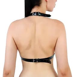 Портупея жіноча з шипами Art of Sex - Demia Leather harness, Чорна L-2XL - мініатюра 2