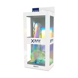 Прозорий фалоімітатор з мошонкою, 13 х 3,8 см см XRAY (Іспанія) XRay XR910082 103073 - мініатюра 4