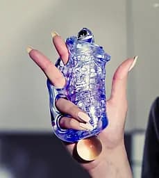Мастурбатор Fleshlight Fleshskins Grip Blue Ice, надійна фіксація на руці, відмінно для пар та мінет - мініатюра 7