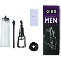 Вакуумна помпа з ручним насосом Men Powerup Black - мініатюра 3
