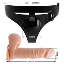 Страпон ON PRETTY LOVE HARNESS BRIEFS TOM PRETTY LOVE BW-022090NR 100005 - мініатюра 3