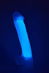 Неоновий фалоімітатор DreamToys Radiant 19 см синій - мініатюра 11