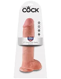 Фалоімітатор King Cock 11" 29 см тілесний - мініатюра 6