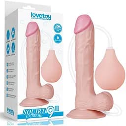 Фалоімітатор з еякуляцією LoveToy Squirt Extreme 23 см тілесний