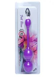 Вагінальні віброкульки Vibrating Kegel Balls Purple, 32 мм, 80 г - мініатюра 4