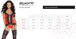 Сексуальний комплект Roxana 6077 XL червоний з чорним - мініатюра 4
