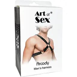 Чоловіча портупея Art of Sex - Arcady, Чорний XS-M - мініатюра 4