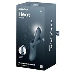 Вібратор Satisfyer Heat Flex 4 Grey - мініатюра 1