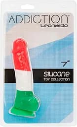 Кольоровий фалоімітатор Addiction - LEONARDO - 7" - 3 COLOURS, 17,8 см, силікон - мініатюра 5