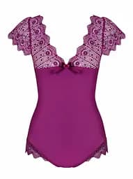 Боді Obsessive Moketta L/XL фіолетовий - мініатюра 5