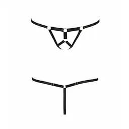 Трусики стрінги зі стреп ARMANDA THONG black - Passion Exclusive L/XL - мініатюра 5