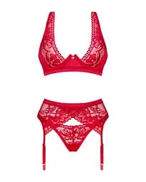 Obsessive Lacelove cupless 3-pcs Set XL/2XL - мініатюра 3
