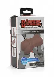 Реалістичний мастурбатор із вібрацією Bangers - Super Wet Tight Twat Vibr Hidden Desire 17032Brown 90708 - мініатюра 4