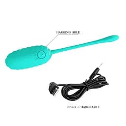Віброяйце PRETTY LOVE Kirk Green 12 function vibrations PRETTY LOVE BI-014654-4 98609 - мініатюра 5