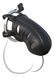 Пояс вірності Pipedream Fantasy C-Ring Hardcore Silicone Cock Blocker 9.5 см чорний - мініатюра 2