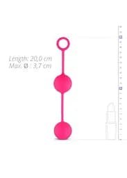 Вагінальні кульки Easy Toys Pleasure Balls, 16 см, рожевий - мініатюра 5