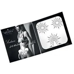 Пестіс з кристалів Petits Joujoux Gloria set of 3 Silver прикраса на груди та вульву One size - мініатюра 2