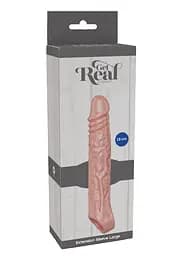 Насадка на пеніс Get Real Extension Sleeve Large 19 см (тілесний) - мініатюра 7