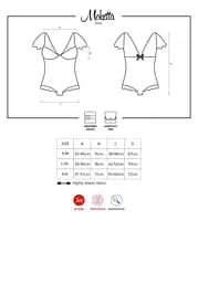 Боді Obsessive Moketta L/XL фіолетовий - мініатюра 6