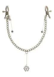 Затискачі для сосків з кулоном Pipedream Fetish Fantasy Crystal Nipple Clamps сріблястий - мініатюра 5