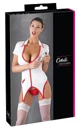 Еротичний костюм Cottelli Costumes Nurse Outfit, L (білий) - мініатюра 5