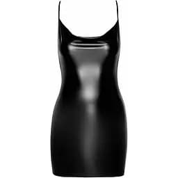 Платье Noir Handmade F307 Mirage wetlook Mini dress With jewelry rhinestOne chain - M