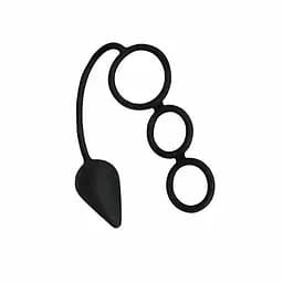 Анальна пробка з неперевершеними кільцями для пеніса 36 см. K000036