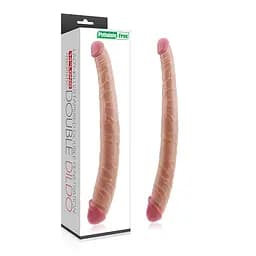 Двосторонній фалоімітатор King-Sized Realistic Ladykiller Tapered Double 14 дюймів - мініатюра 1