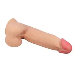 Фалоімітатор BAILE - Sliding Skin 8,5 Flesh Suction base Bendable TPR Baile BW-008105NRG 102651 - мініатюра 7