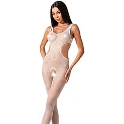 Эротический бодистокинг с рисунком Passion BS085 white One size