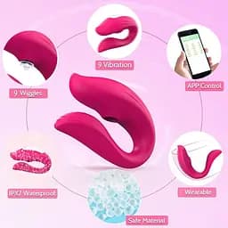 Смарт-вібратор для двох Vibrator - pink - app control Boss Series 26-00202 102091 - мініатюра 2
