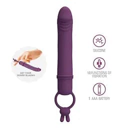 Вібростимулятор PRETTY LOVE Cora Silicone Vibrator PRETTY LOVE BI-300134 103479 - мініатюра 10
