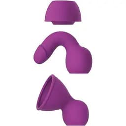 Вібромасажер DreamToys Queenpin Purple - мініатюра 4