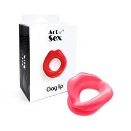 Кляп у формі губ Art of Sex - Gag lip, Рожевий - мініатюра 3