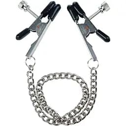Затискачі для сосків California Exotic Novelties Bull Nose Nipple Clamps 267 см сріблястий